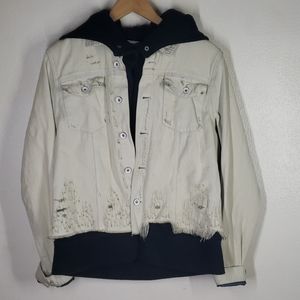 Free People Jean layered jacket. SZ.L